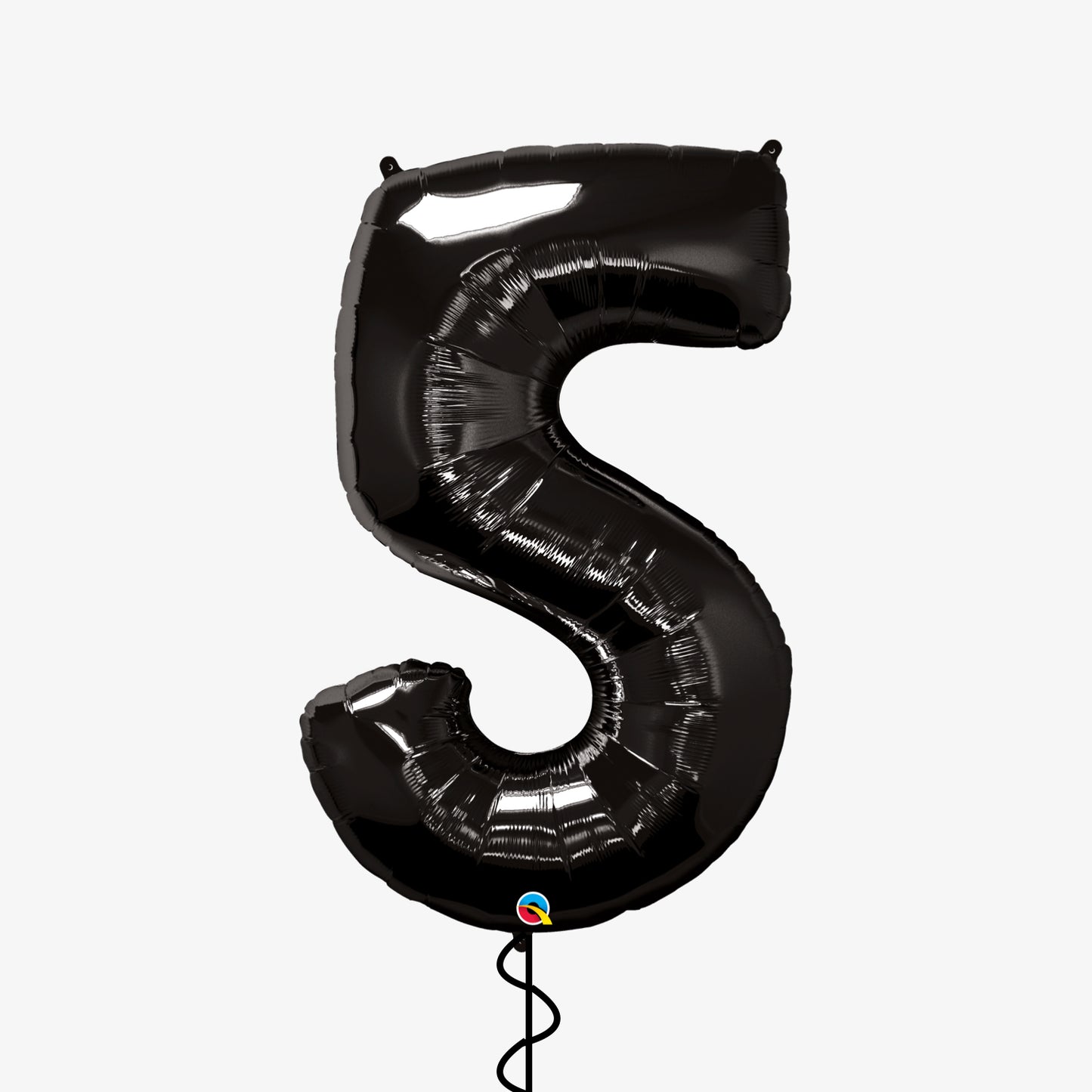 Black Number Five Balloon