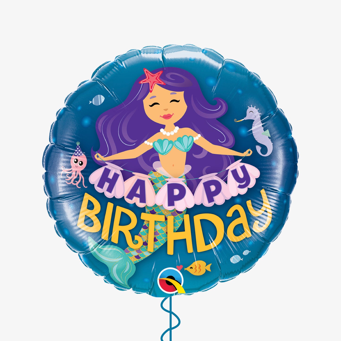 Mermaid Happy Birthday Balloon