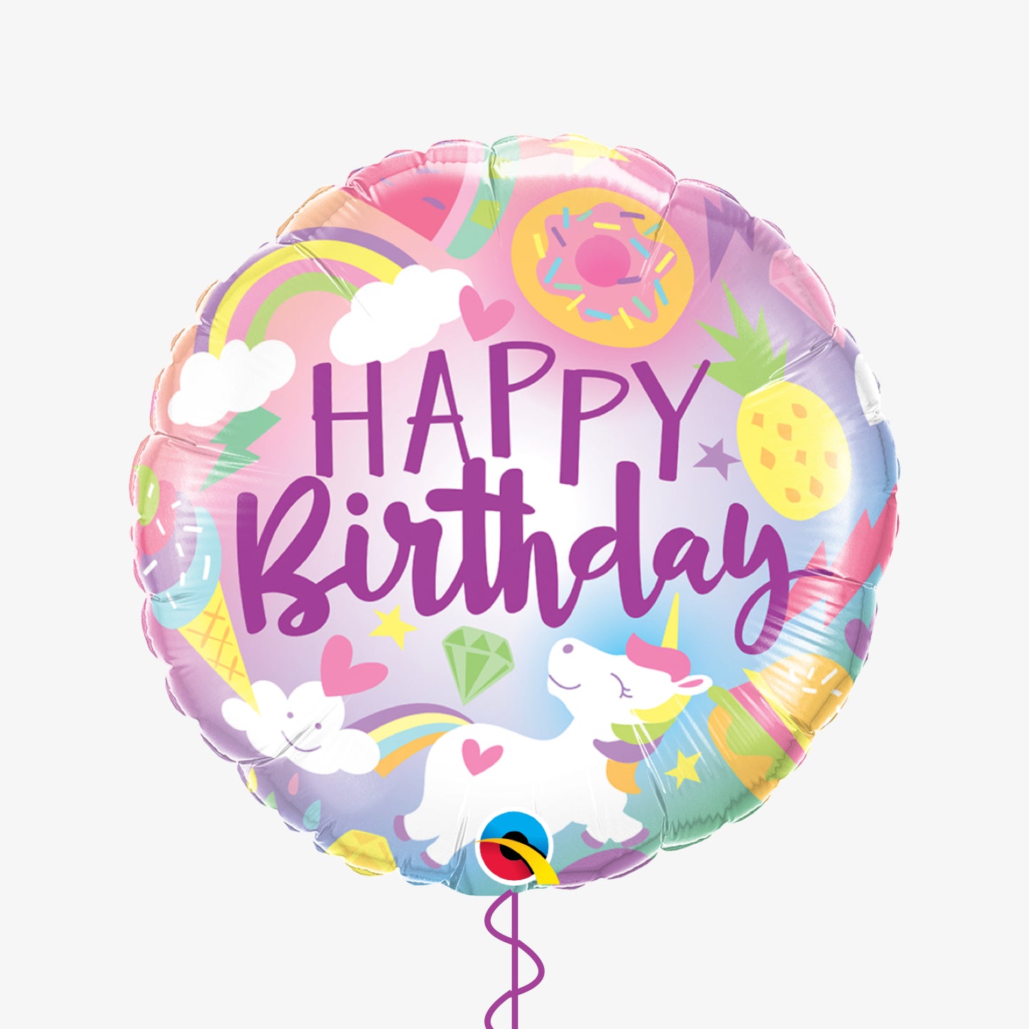 Unicorn Happy Birthday Balloon