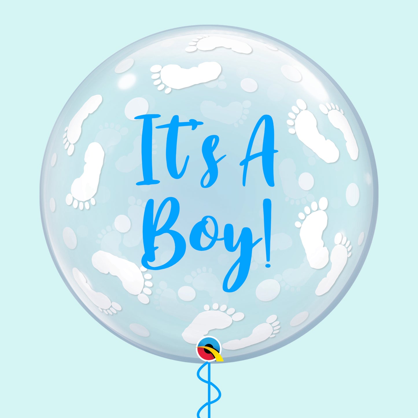 Personalised Baby Feet Bubble Balloon