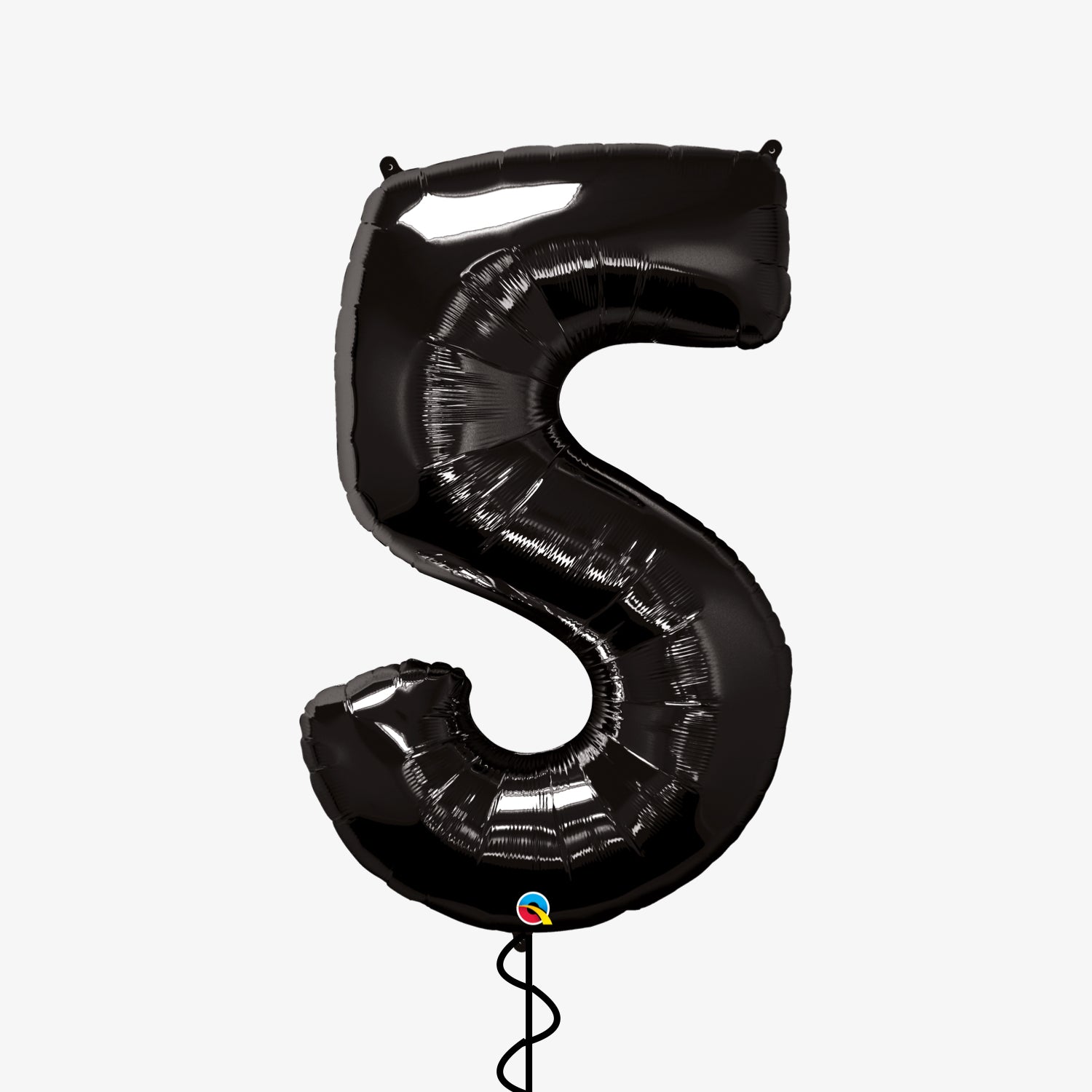 Black Number Five Balloon