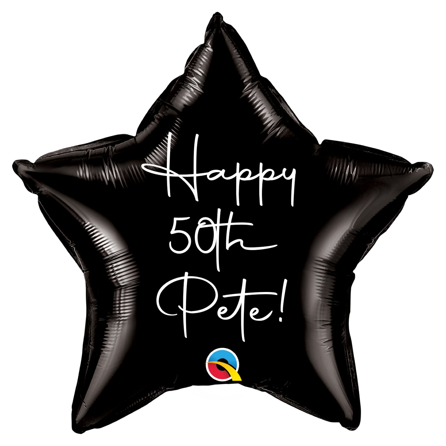 Personalised Black Star Balloon