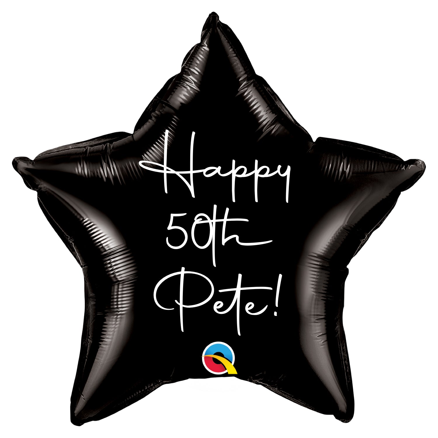 Personalised Black Star Balloon