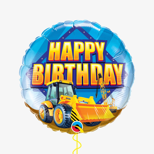 Digger Happy Birthday Balloon