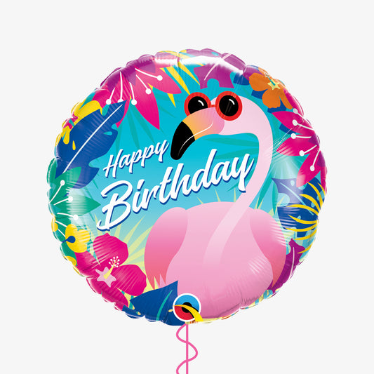 Happy Birthday Flamingo Balloon