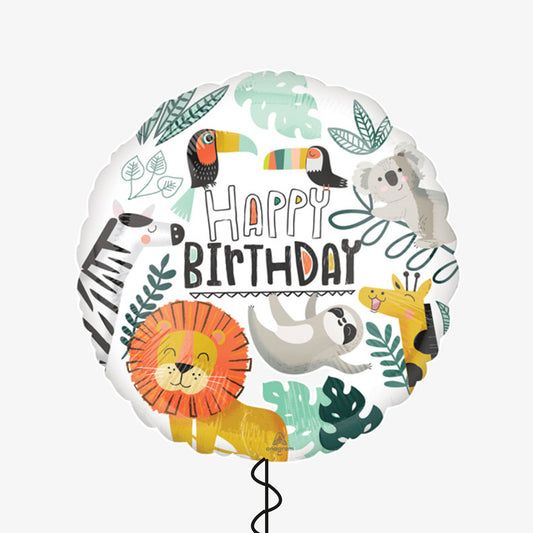 Jungle Happy Birthday Balloon