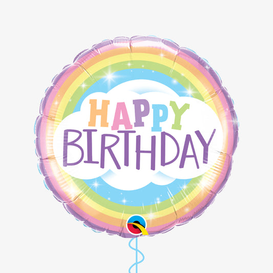 Rainbow Happy Birthday Balloon