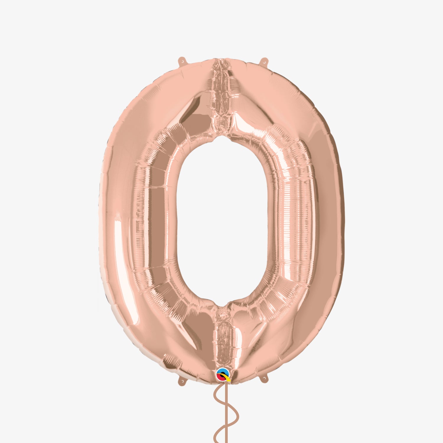 Rose Gold Number Zero Balloon