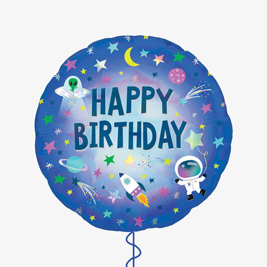 Space Happy Birthday Balloon
