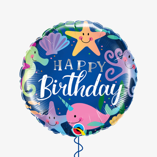 Under The Sea Happy Birthday Balloon